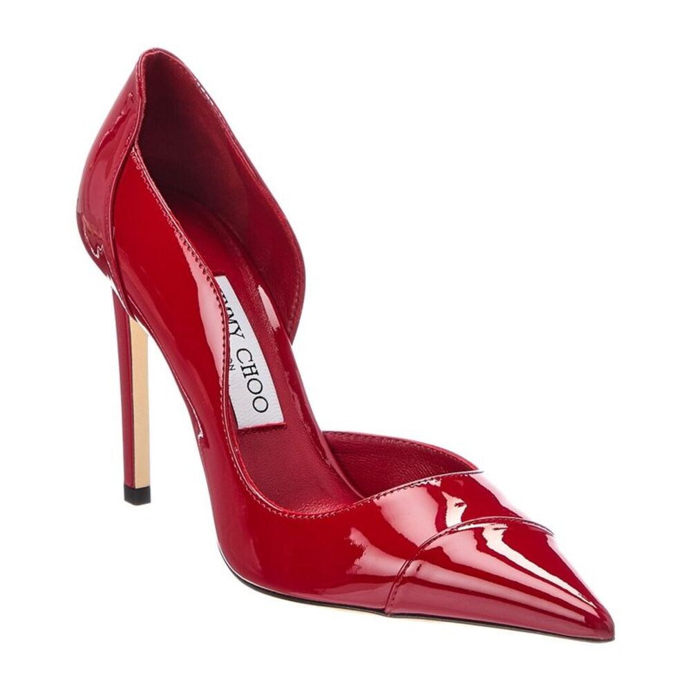 Jimmy Choo Brigitte 100 Patent Pump, Red